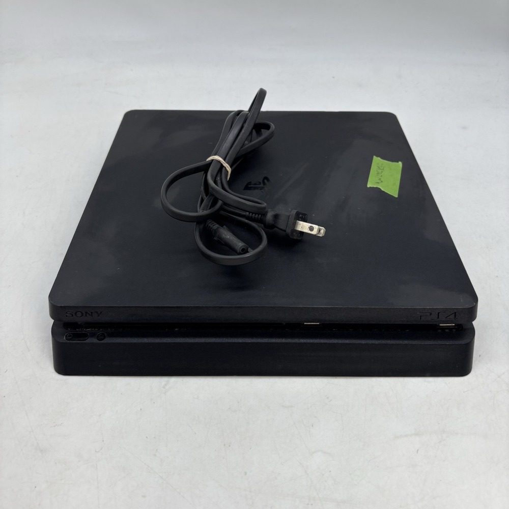 PS4 Slim Console Black Tested and Working with Cord